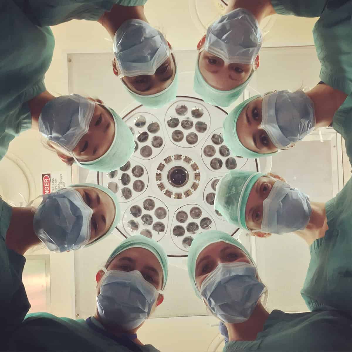 group of healthcare workers